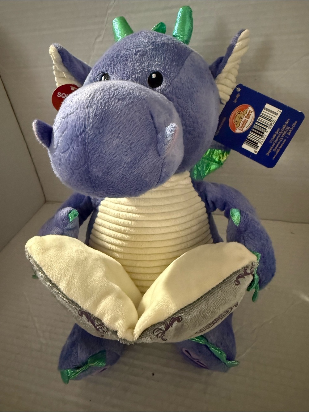 Dalton The Story Telling Purple Dragon Light Up Sound & Motion Plush Cuddle Barn
